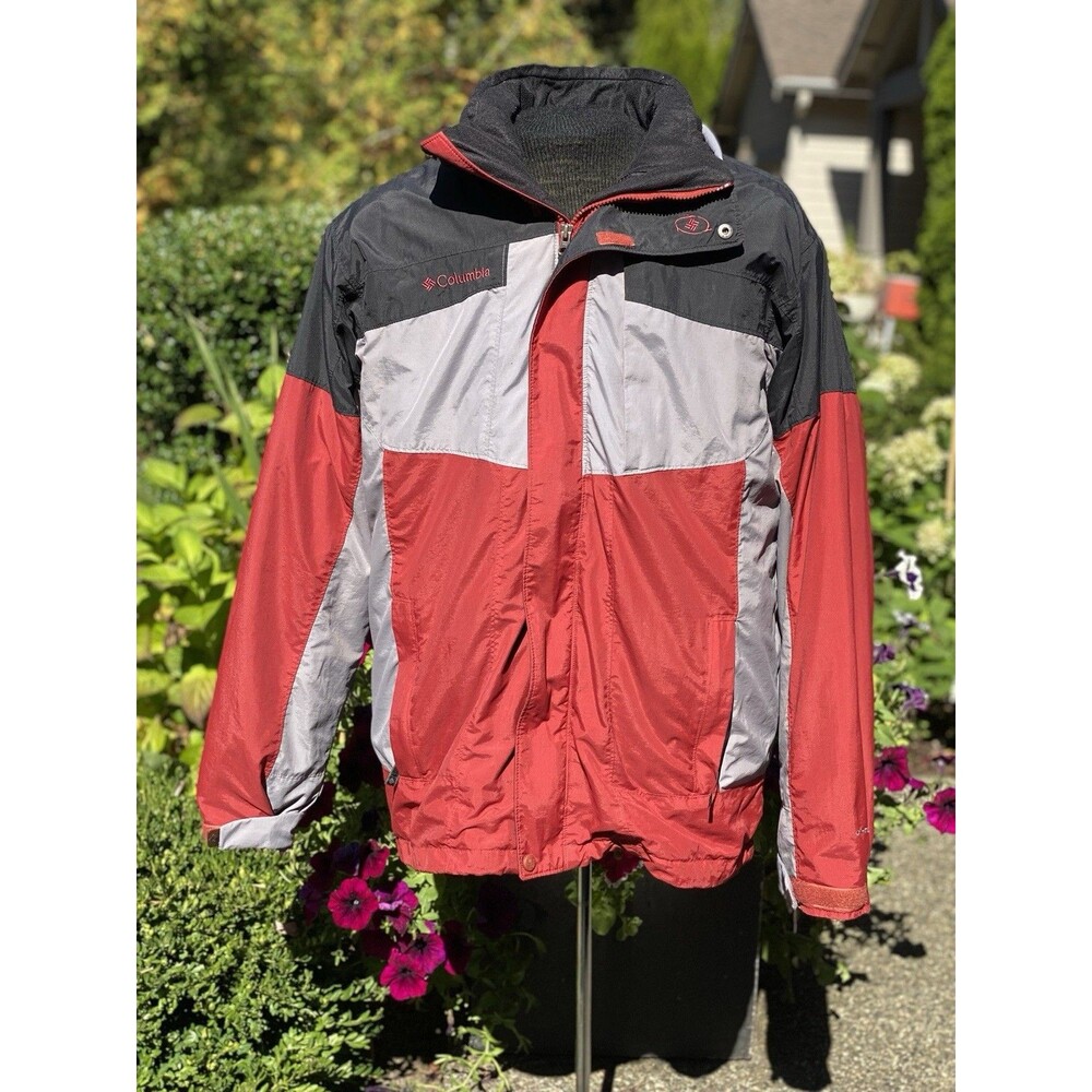 Columbia Bugaboo ll Red Interchange 3-in-1  Omni-Tech Winter Coat Men’s Size L